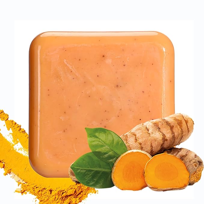 Nature Handmade Turmeric Scrub Soap - 140g - Image 3