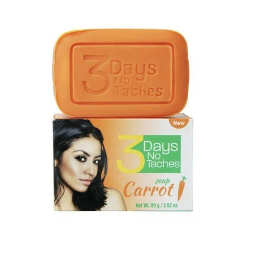 3 Days No Taches Lemon and Carrot Soap – 80g - Image 3