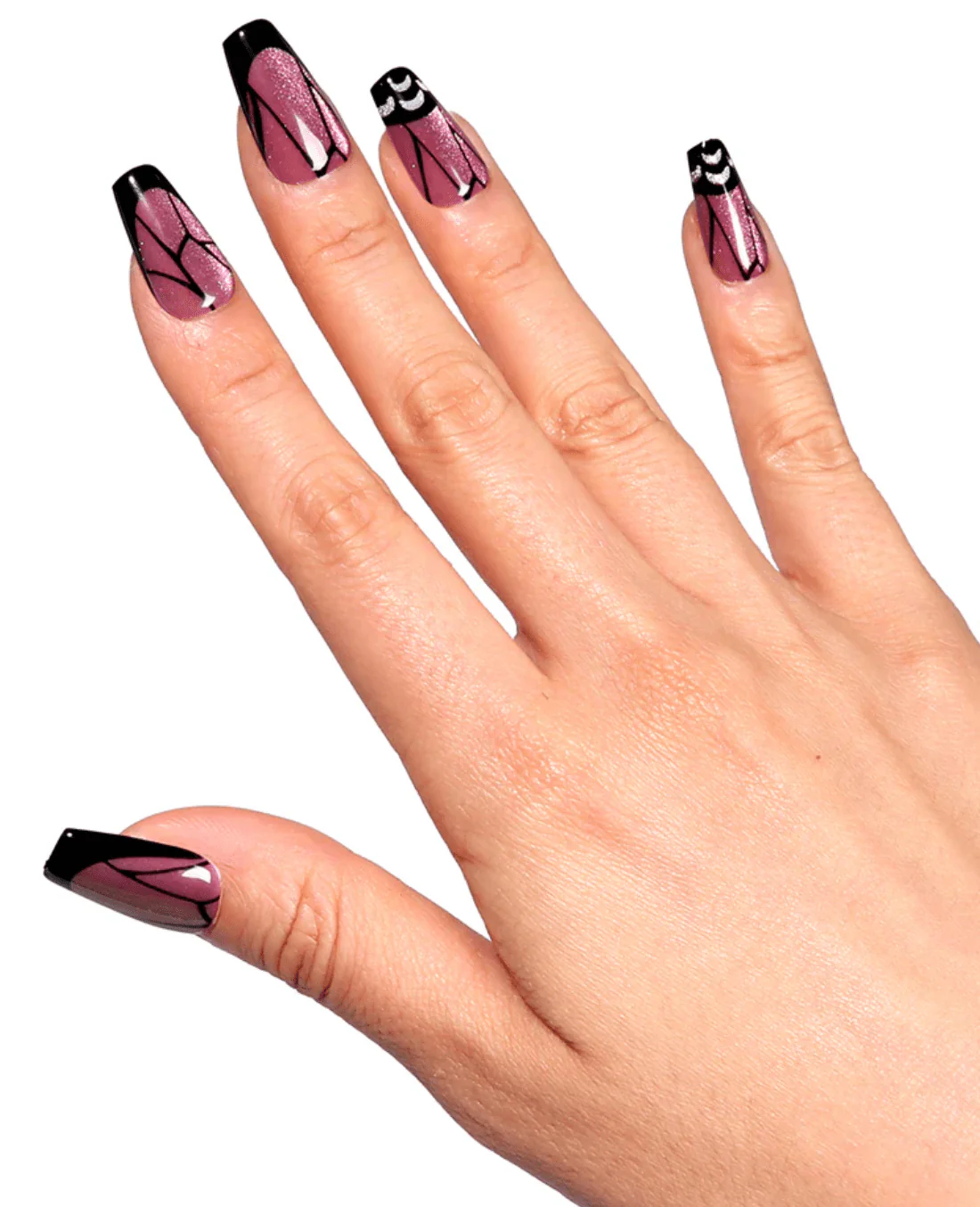 Absolute New York Beautifly Press-On Nails - Coffin Medium - Image 12