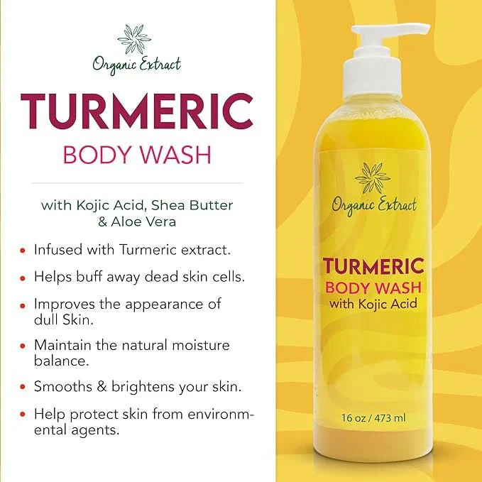 African Black Liquid Soap with Turmeric – 500ml - Image 5
