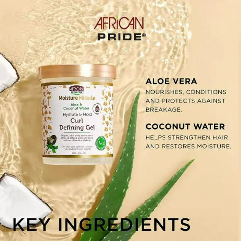 African Pride Black Castor & Jojoba Oil Max Hold Gel 18oz - Image 4