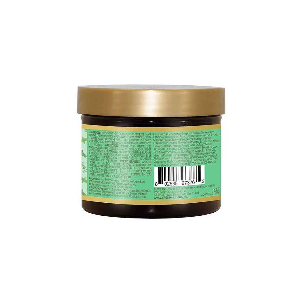 African Pride FEEL IT Strengthening Balm – Herbal Scalp & Hair Treatment – 4 oz - Image 2