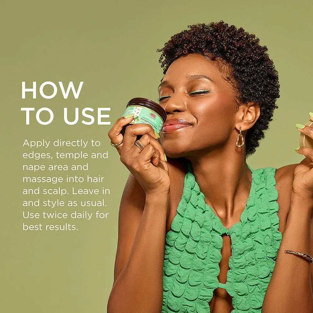 African Pride FEEL IT Strengthening Balm – Herbal Scalp & Hair Treatment – 4 oz - Image 5