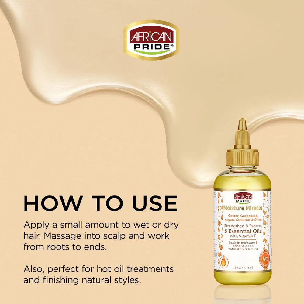 African Pride Moisture Miracle – 5 Essential Oils – 4 oz - Image 3