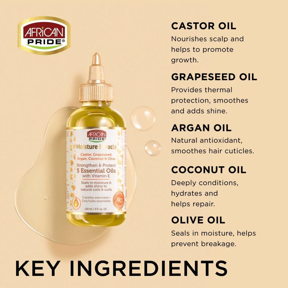 African Pride Moisture Miracle – 5 Essential Oils – 4 oz - Image 4