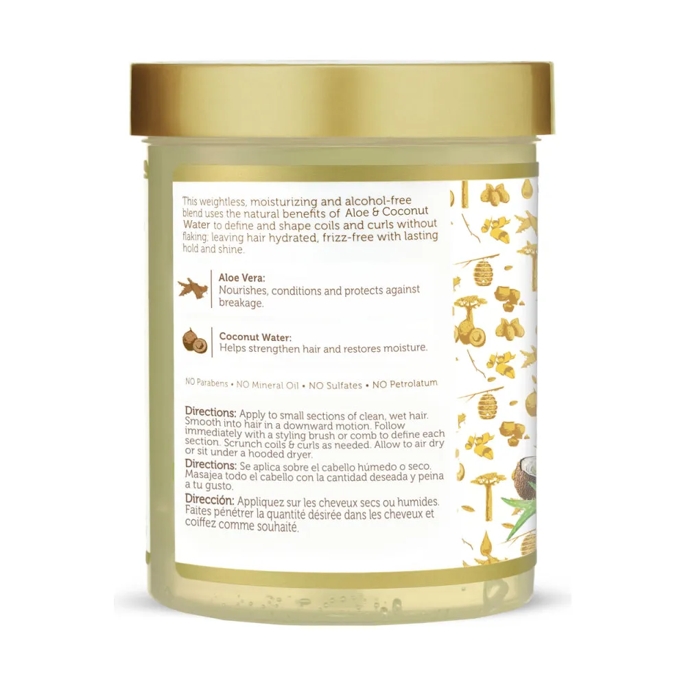 African Pride Moisture Miracle Aloe & Coconut Water Curl Defining Gel – 18 oz - Image 3