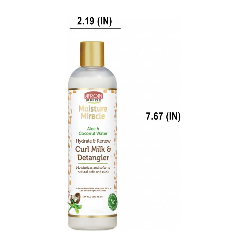 African Pride Moisture Miracle Aloe & Coconut Curl Milk – 12 fl oz - Image 5