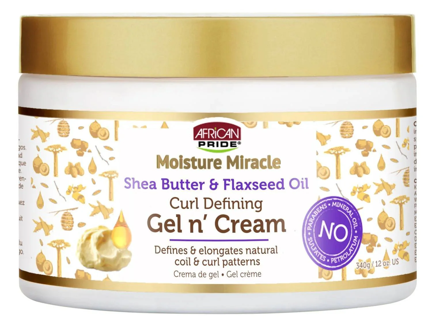 African Pride Moisture Miracle Curl Defining Gel N Cream – 12oz