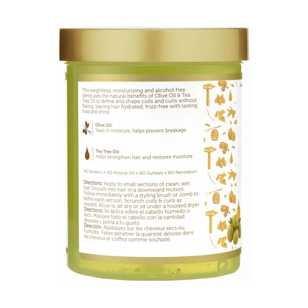 African Pride Moisture Miracle Olive Oil & Tea Tree Styling Gel – 18 oz - Image 2