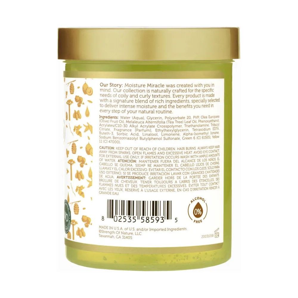 African Pride Moisture Miracle Olive Oil & Tea Tree Styling Gel – 18 oz - Image 3