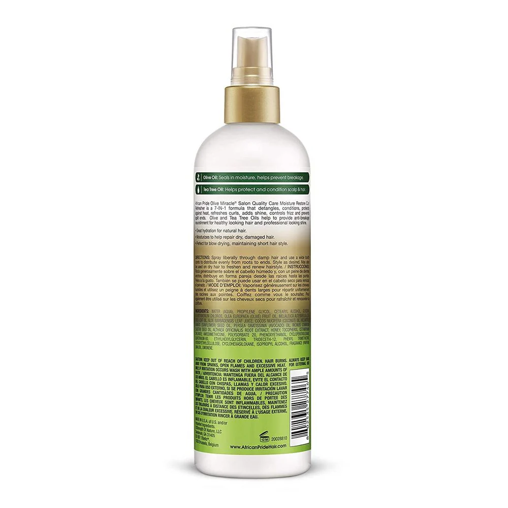 African Pride Olive Miracle 7-IN-1 Leave-In Curl Refresher - Image 3