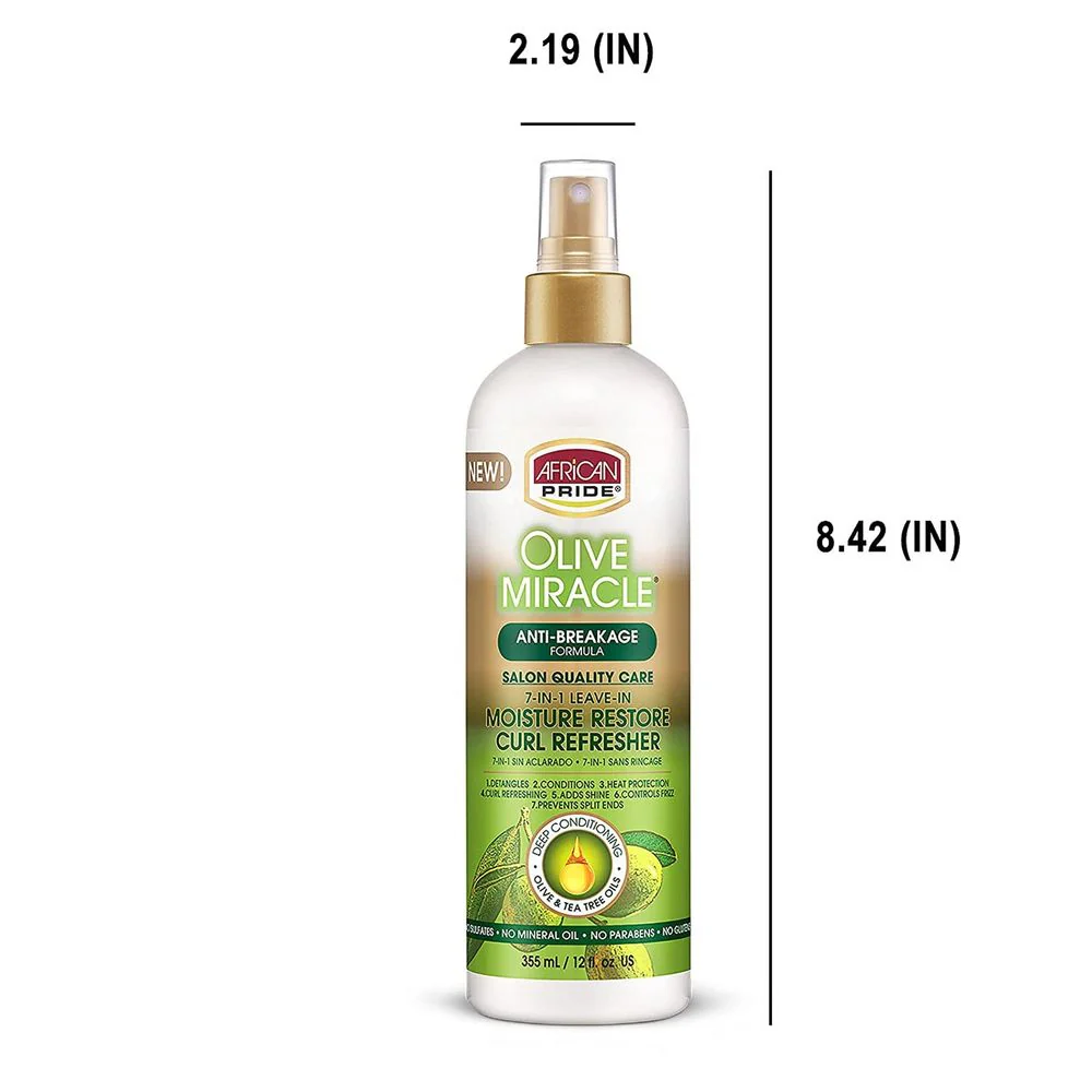 African Pride Olive Miracle 7-IN-1 Leave-In Curl Refresher - Image 4