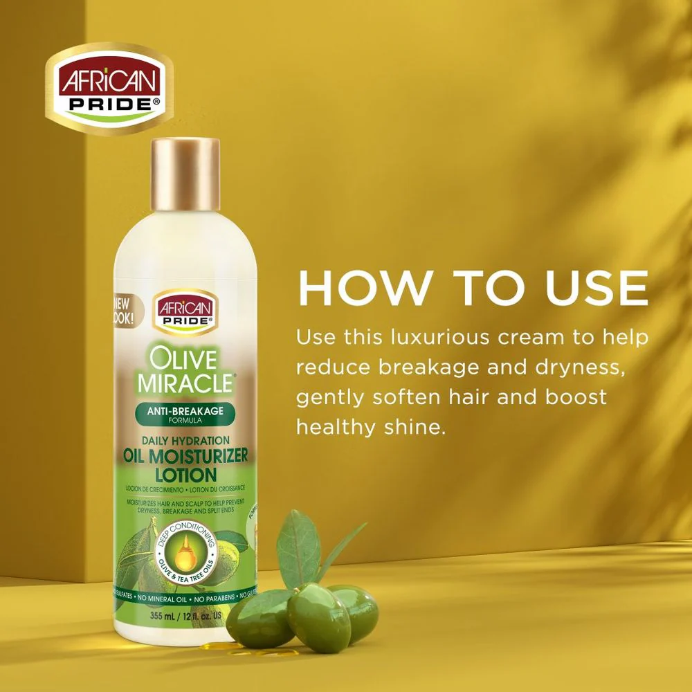 African Pride Olive Miracle Oil Moisturizing Lotion - 12 fl oz - Image 4