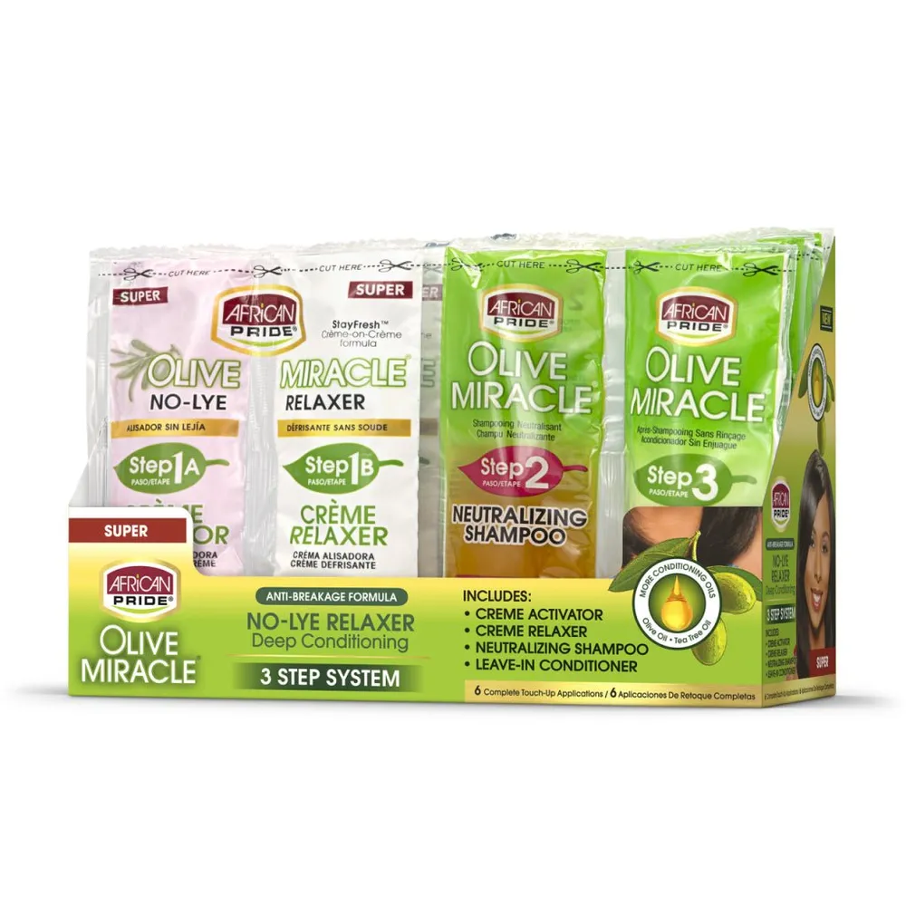 African Pride Olive Miracle Relaxer – Reg & Super Kits - Image 5