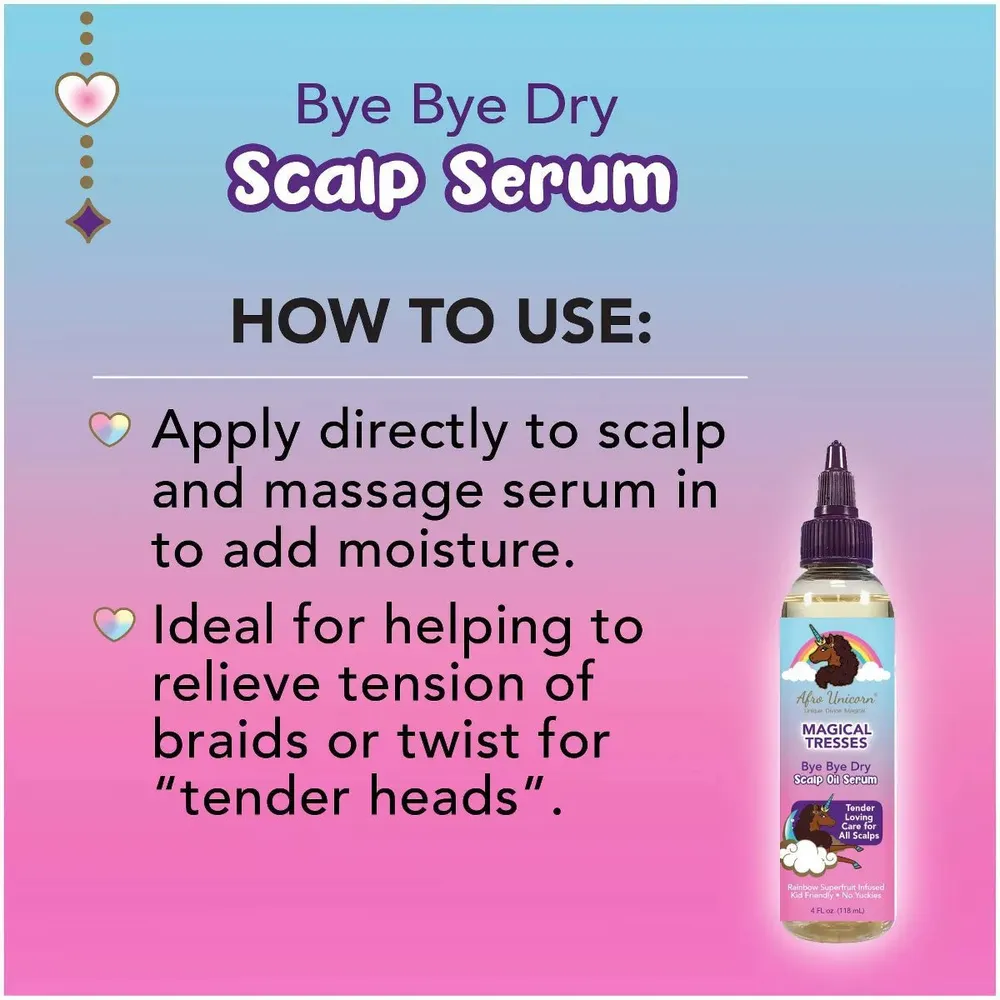 Afro Unicorn Bye Bye Dry Scalp Serum – 4 fl oz - Image 4