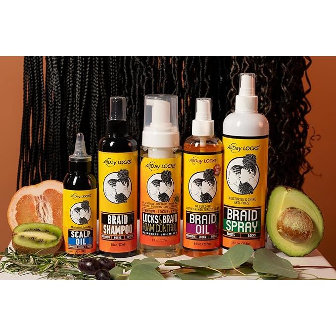 AllDay Locks Braid Oil β Moisturize & Strengthen 8oz - Image 4