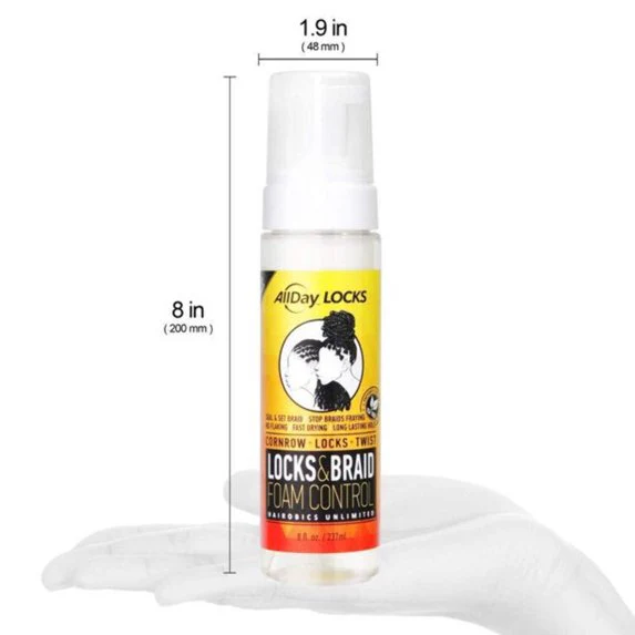 AllDay Locks & Braid Foam Control – 8oz - Image 4