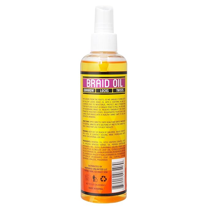 AllDay Locks Braid Oil β Moisturize & Strengthen 8oz - Image 2