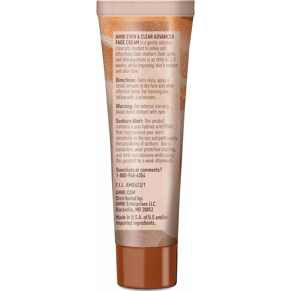 Ambi Even & Clear Fade Cream 1oz - 2 Variants - Hydroquinone-Free - Image 5