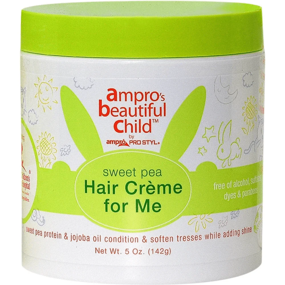 Ampro Beautiful Child Sweet Pea Hair Crème - Styling Cream for Kids – 5 oz