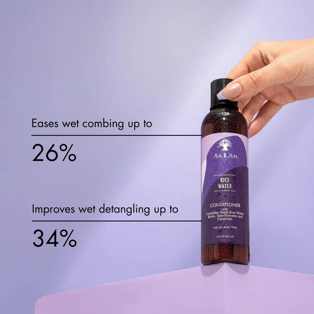 As I Am Rice Water Shampoo & Conditioner – 8 oz - Image 11