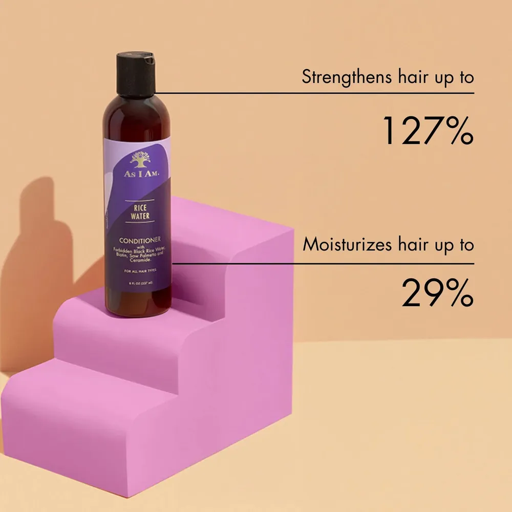 As I Am Rice Water Shampoo & Conditioner – 8 oz - Image 12