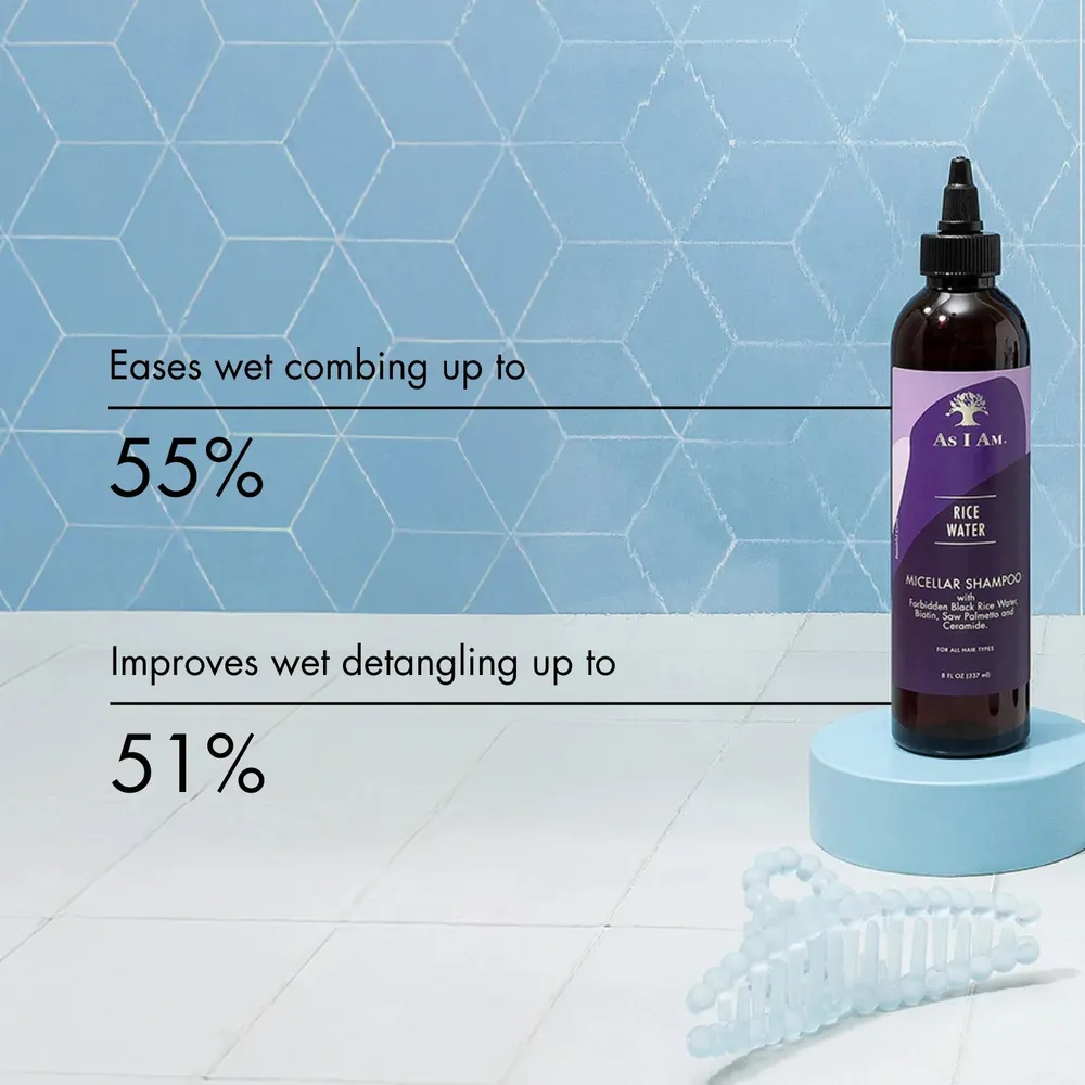 As I Am Rice Water Shampoo & Conditioner – 8 oz - Image 6
