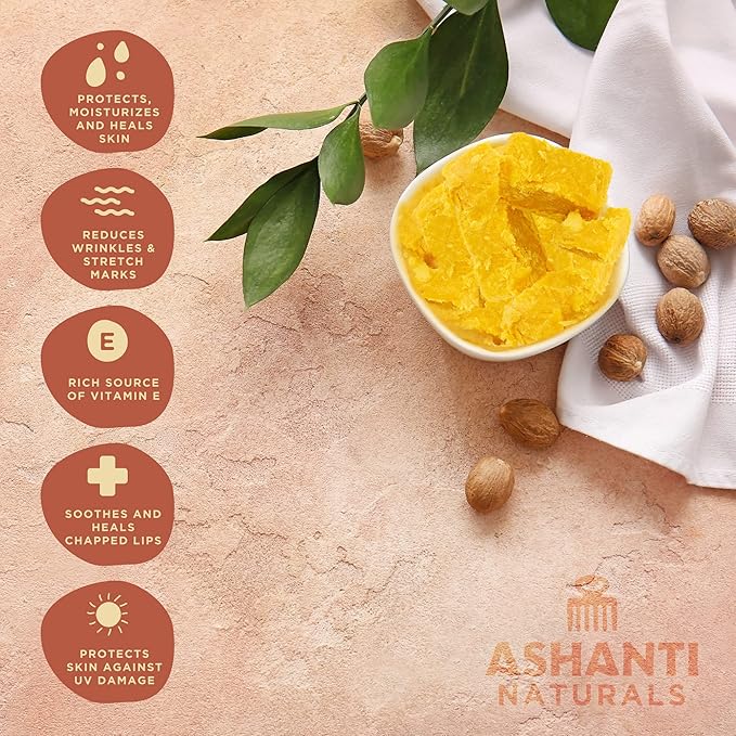Ashanti African Chunky Shea Butter Hair Treatment - Yellow - 5 oz & 10 oz - Image 6