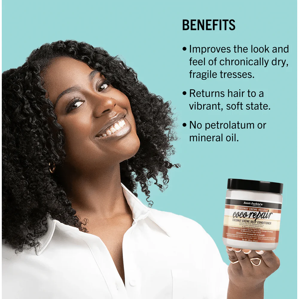 Aunt Jackie’s Coconut Crème Coco Repair Deep Conditioner - 15 oz - Image 5