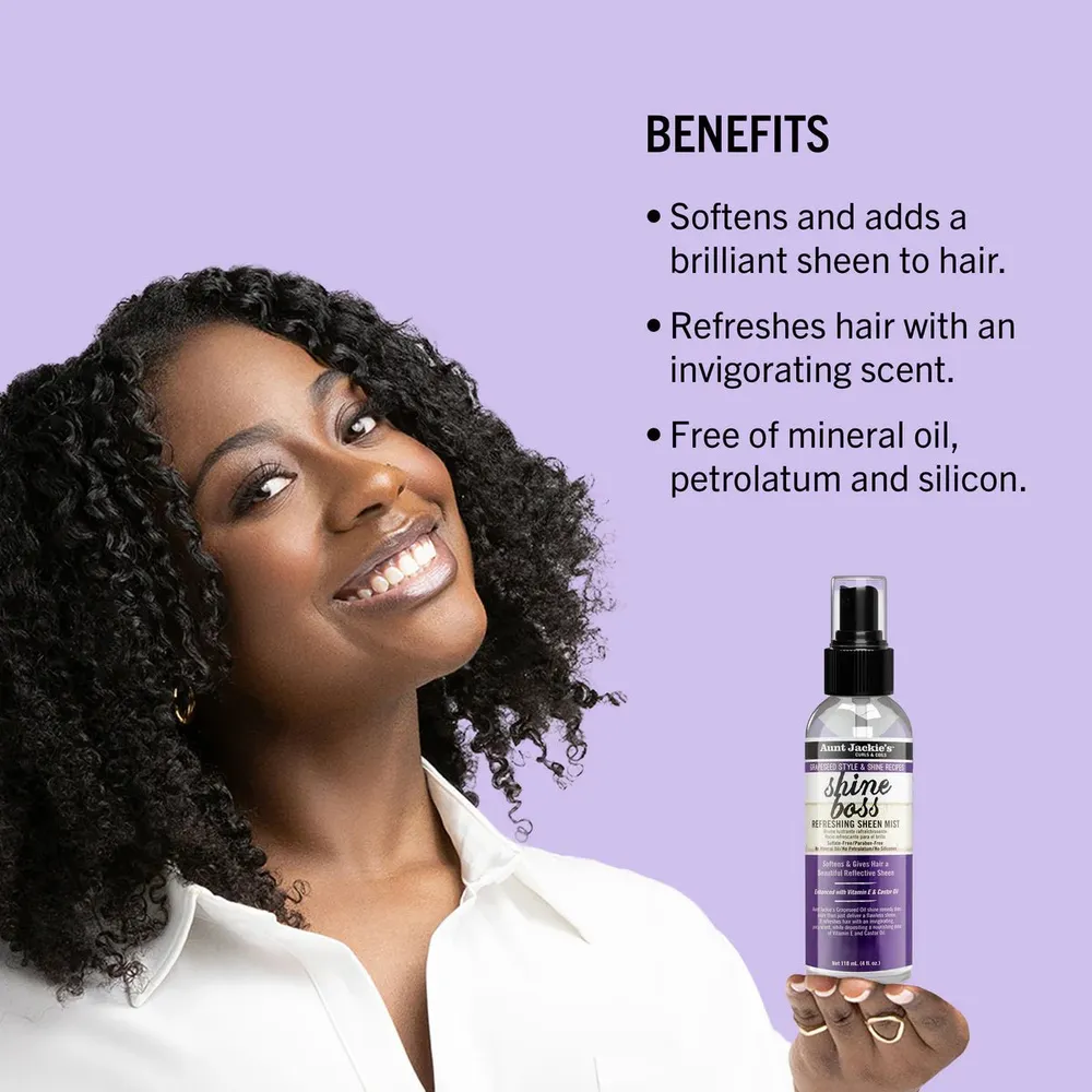 Aunt Jackie’s Grapeseed Shine Boss Sheen Mist - 4 oz - Image 5