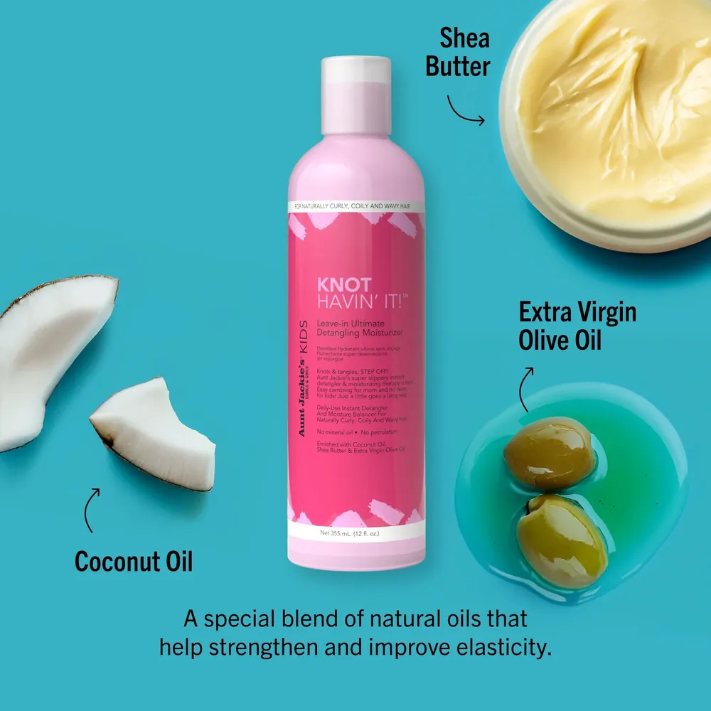 Aunt Jackie’s Girls Knot Havin’ It! Leave-In Detangling Moisturizer – 12 oz - Image 4