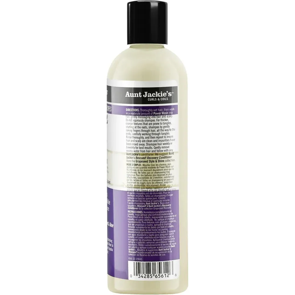 Aunt Jackie’s Grapeseed Power Wash Shampoo - 12 oz - Image 3
