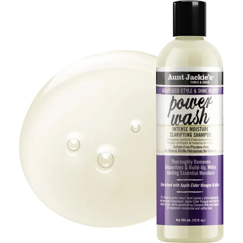 Aunt Jackie’s Grapeseed Power Wash Shampoo - 12 oz - Image 4