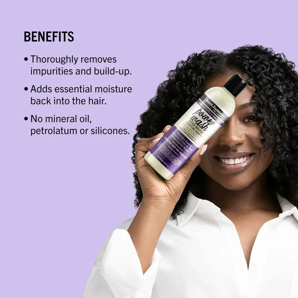 Aunt Jackie’s Grapeseed Power Wash Shampoo - 12 oz - Image 6