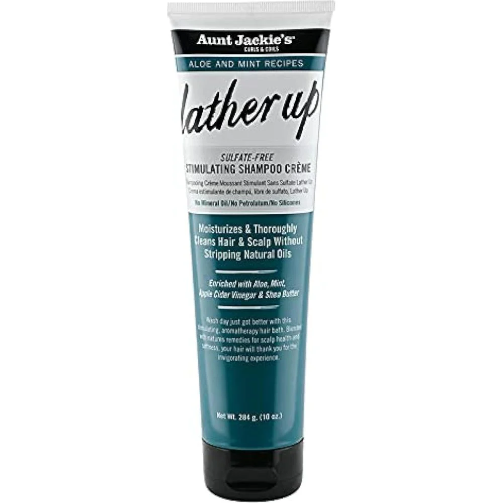 Aunt Jackie's Aloe & Mint Lather Up Shampoo Creme - 10 oz - Image 2