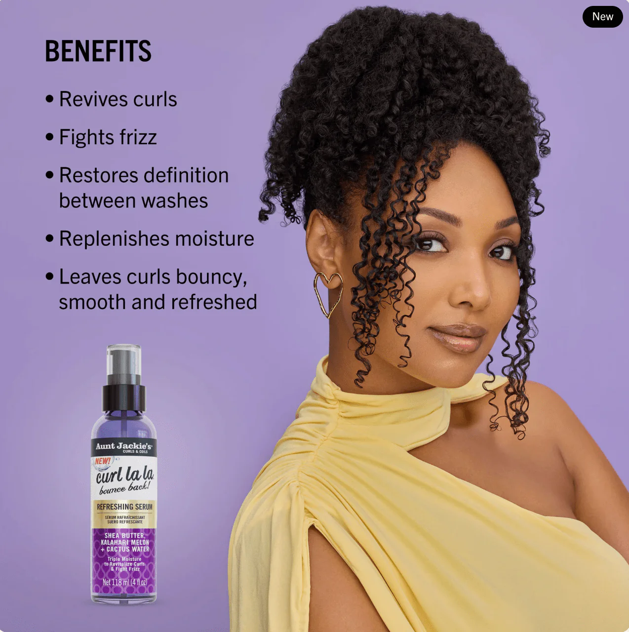 Aunt Jackie's Curl La La Refreshing Serum – 4oz - Image 3