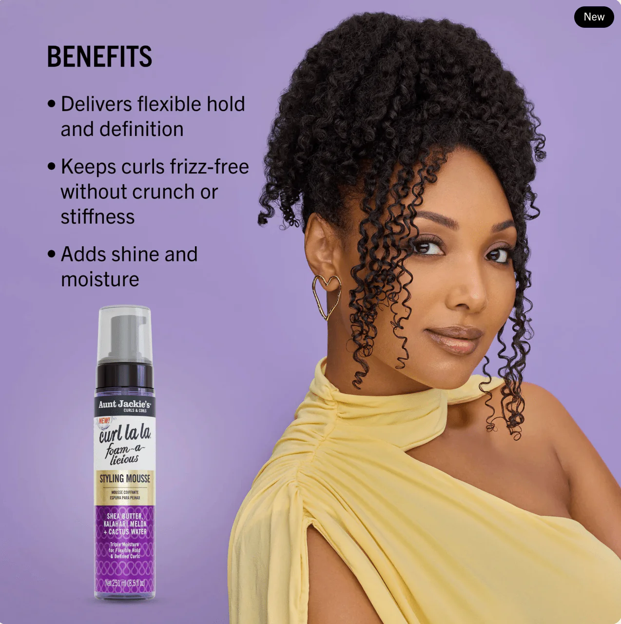 Aunt Jackie's Curl La La Styling Mousse – 8.5oz - Image 3