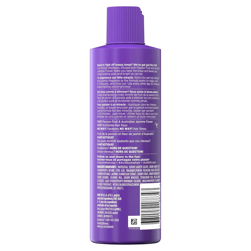 Aussie Beat the Brass Purple Shampoo 8oz - Image 2