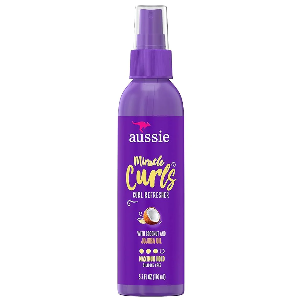 Aussie Miracle Curls Co-Wash, Curl Cream & Refresher Spray Gel Set - Image 7