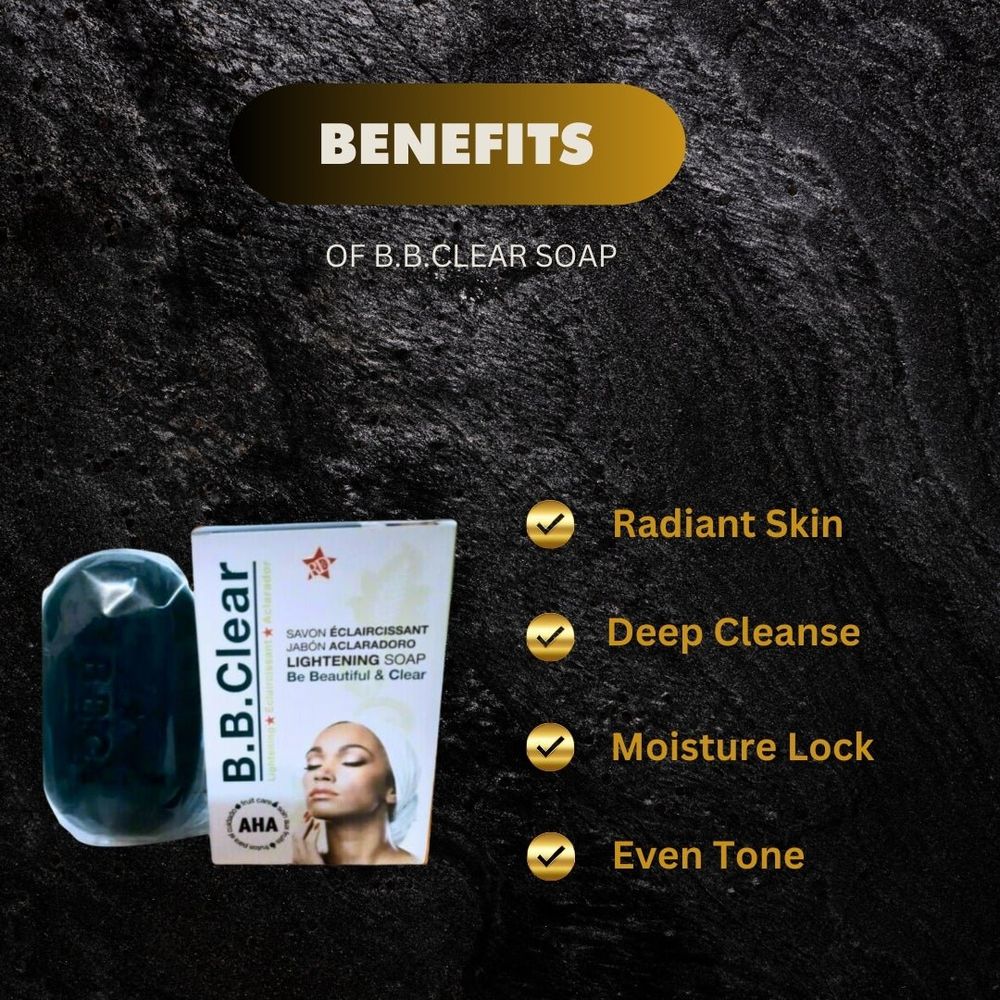 B.B. Clear Exfoliating Beauty Soap 6.7 oz - Image 3