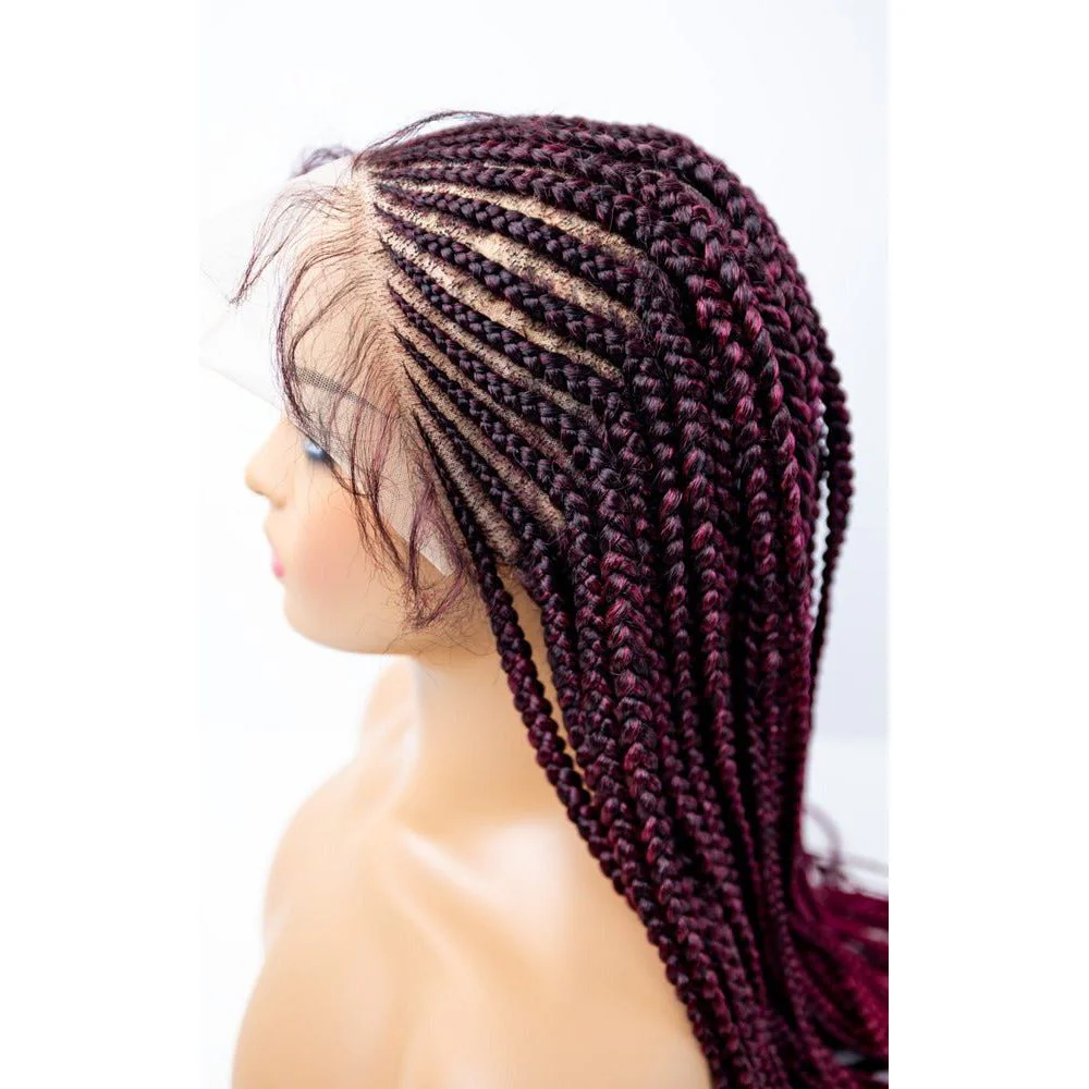 B & B Knotless Synthetic 100% Full HD Lace Wig - Fulani V 24" - Image 3