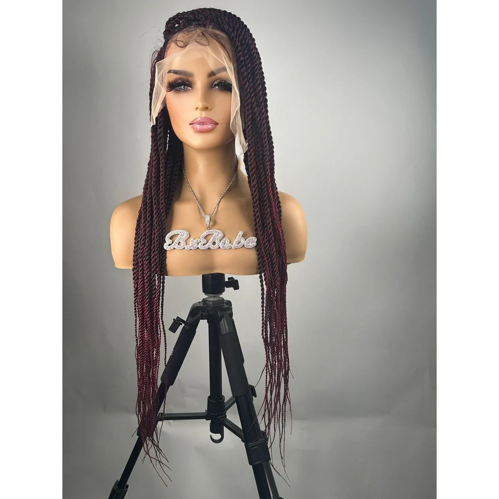 B & B Knotless Synthetic 100% Full HD Lace Wig - Senegal Twist 32" - Image 10