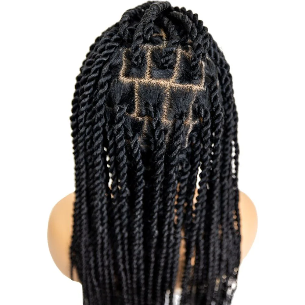B & B Knotless Synthetic 100% Full HD Lace Wig - Senegal Twist 32" - Image 3