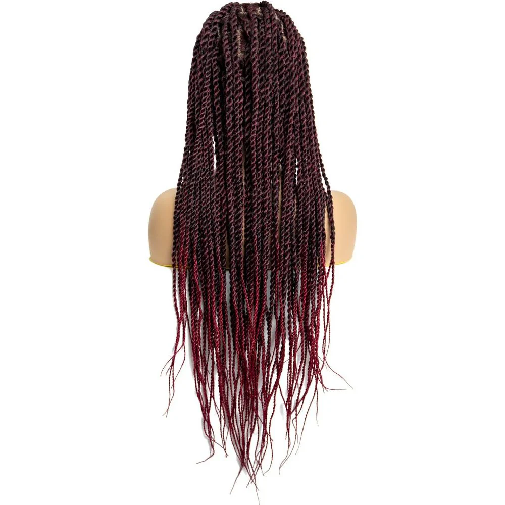 B & B Knotless Synthetic 100% Full HD Lace Wig - Senegal Twist 32" - Image 4