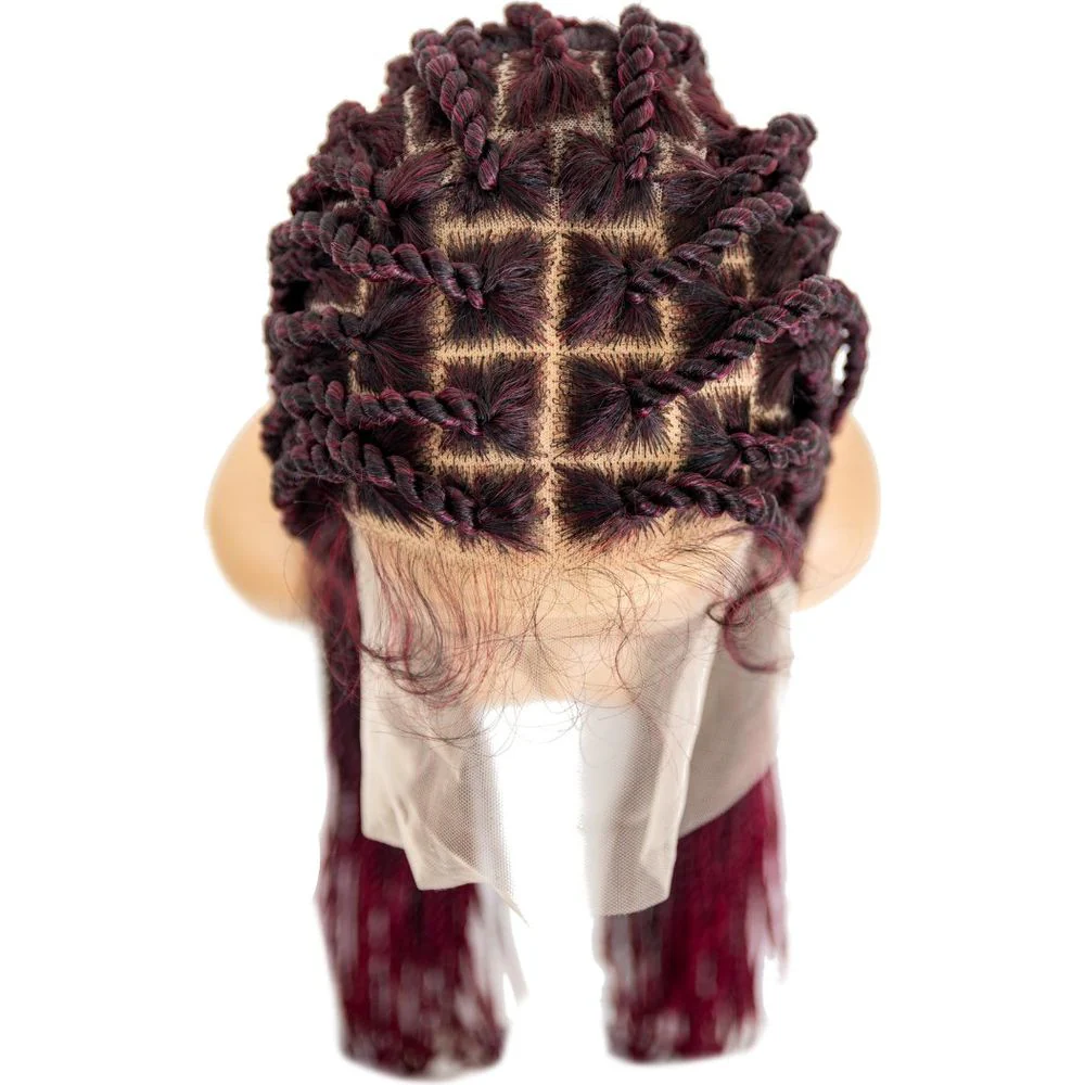 B & B Knotless Synthetic 100% Full HD Lace Wig - Senegal Twist 32" - Image 5