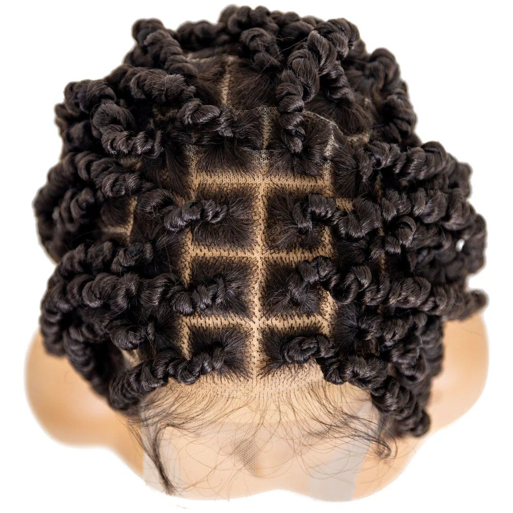 B & B Knotless Synthetic 100% Full HD Lace Wig - Spring Twist 12" - Image 3