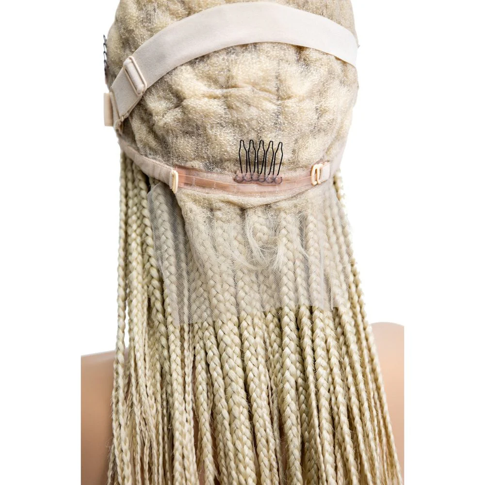 B & B Knotless Synthetic Braided Full Lace Wig - Micro Boho French Curl - Image 10