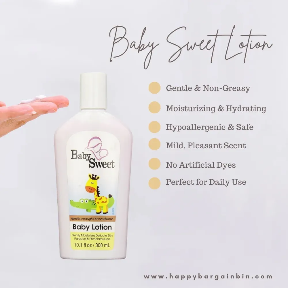 Baby Sweet Baby Lotion - Gentle Moisturizer – 10.1 fl oz - Image 3