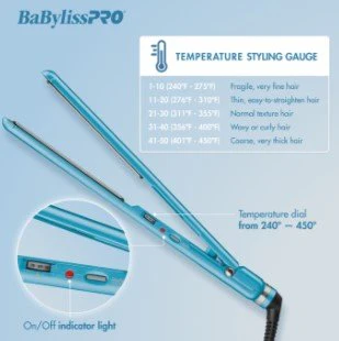 BaBylissPRO Nano Titanium Flat Iron & Paddle Brush combo - Image 4