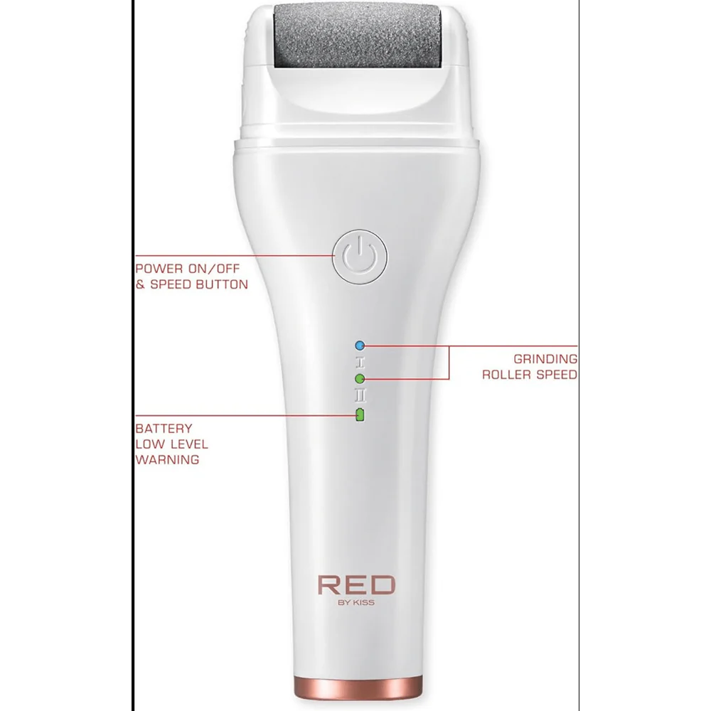 Red by Kiss Cordless Foot Callus Remover – 2-Hour Runtime - Image 4